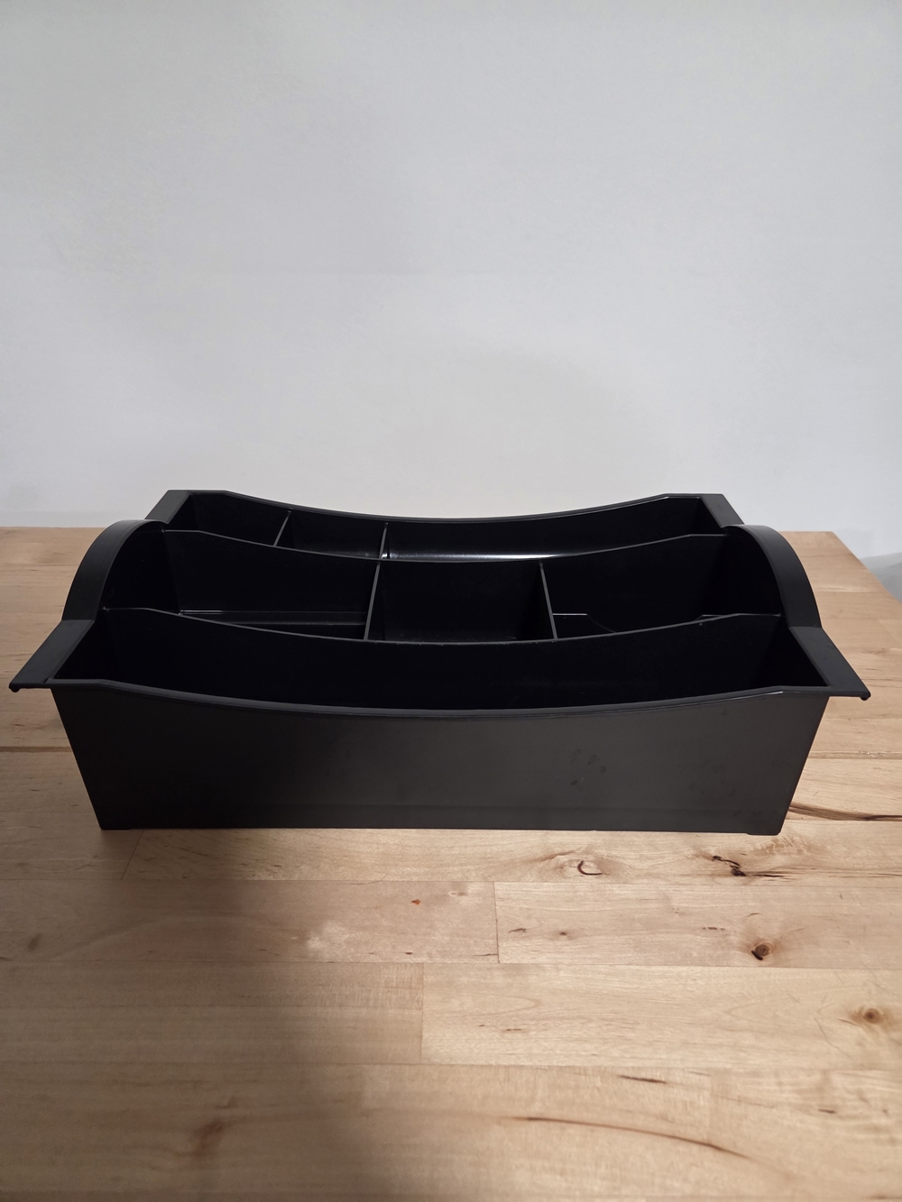 Rubbermaid Plastic Hanging Desk Drawer Organizer, Eight Compartments
